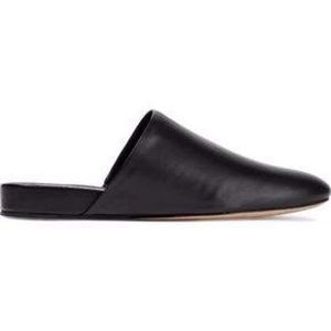 Vince Black Leather Slippers size 8.5/38.5